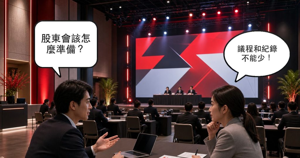 股東會怎麼辦？法定議程、股東提問與會議紀錄怎麼準備