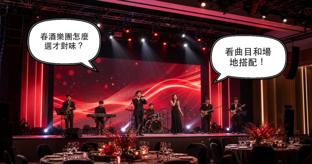 春酒樂團怎麼選？賀年金曲、炒熱氣氛與人數場地怎麼搭