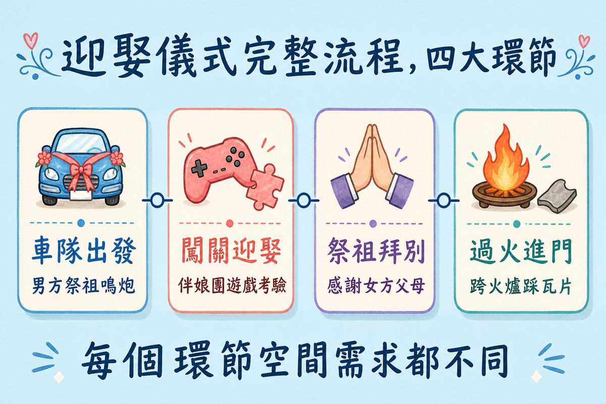 迎娶儀式完整流程四大環節