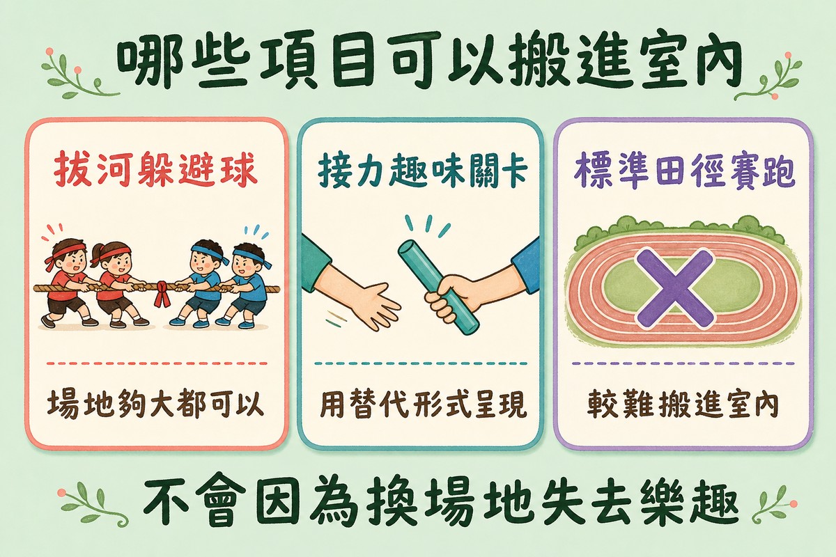 哪些項目可以搬進室內