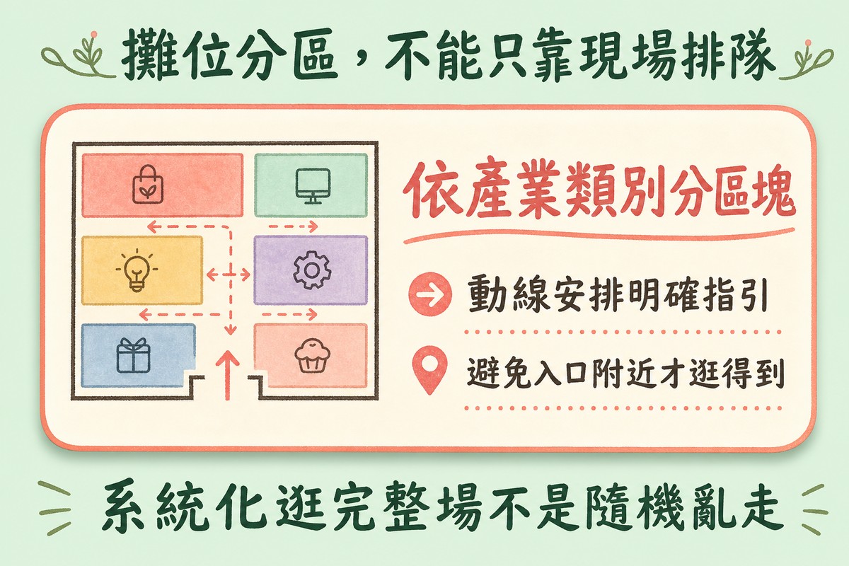徵才博覽會攤位分區