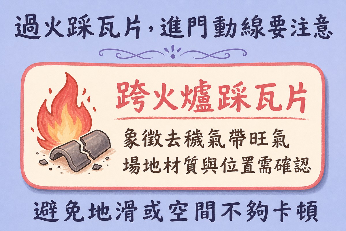 過火踩瓦片進門動線