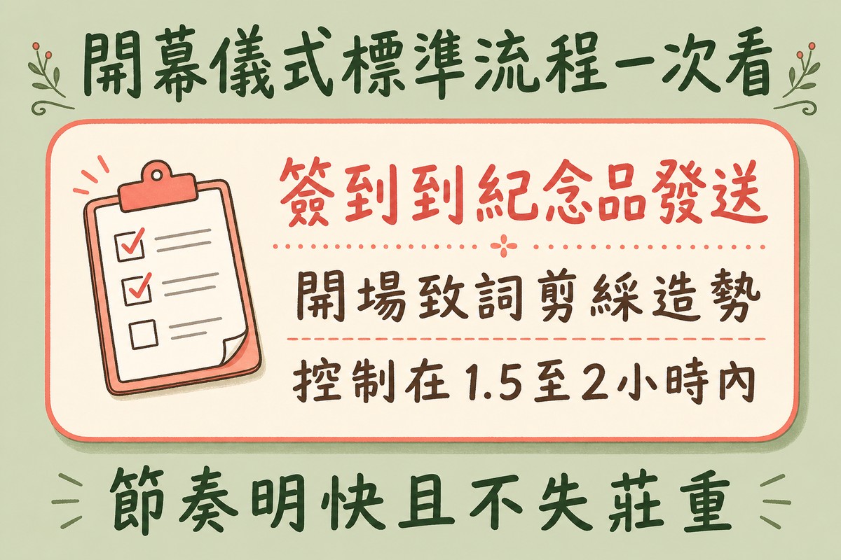 開幕儀式標準流程