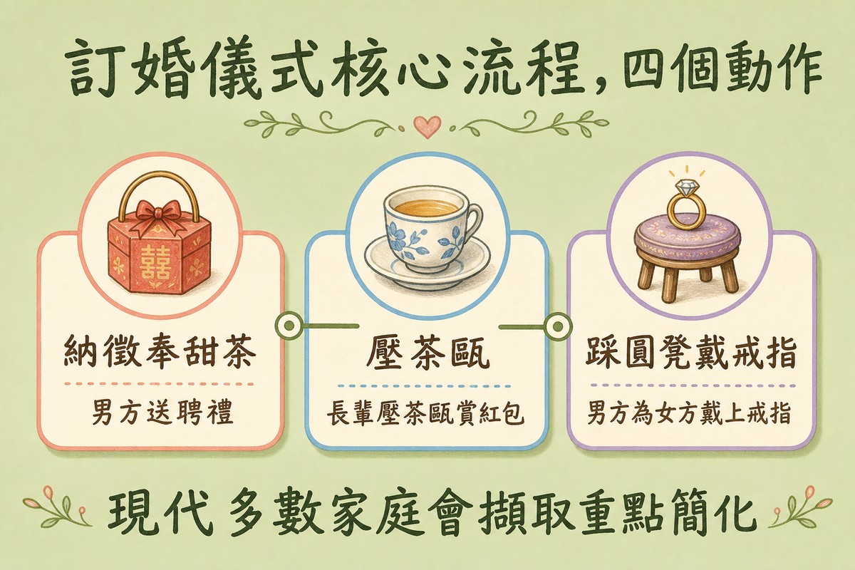 訂婚儀式核心流程四個動作